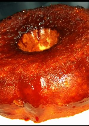 Una foto de Budín de Pan con crema de leche