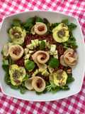 INSALATA DI RISO INTEGRALE CON ROSE DI SPADA AFFUMICATO(Ricetta healthy)