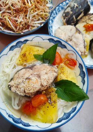 Hình của món Bún cá thu siêu tốc.