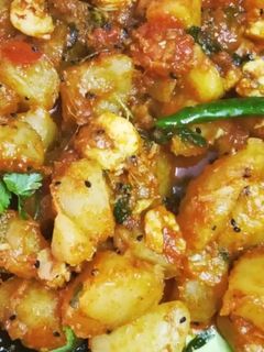 পেঁপে চিংড়ি ঘন্ট(Pepe chingri ghonto recipe in Bengali) রেসিপির প্রধান ছবি