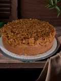 Torta di Mais, Avena e Patata Dolce con Cornflakes Caramellati