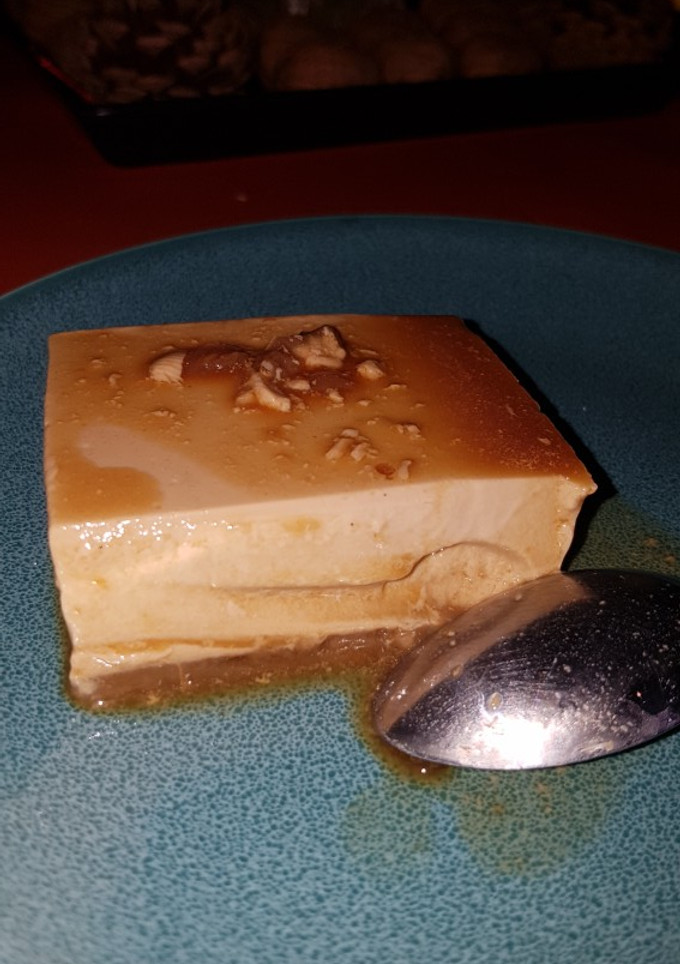 Una foto de Flan de café sin horno
