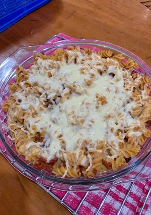 Foto resep Fussili bolognese panggang lumer