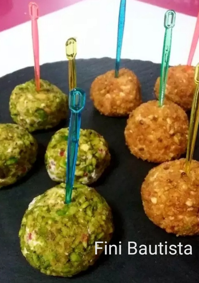 Una foto de Bolitas de salmón (canapés)