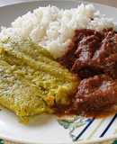 Cabrito con Humitas Verdes