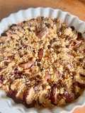 Crumble nectarines blanches