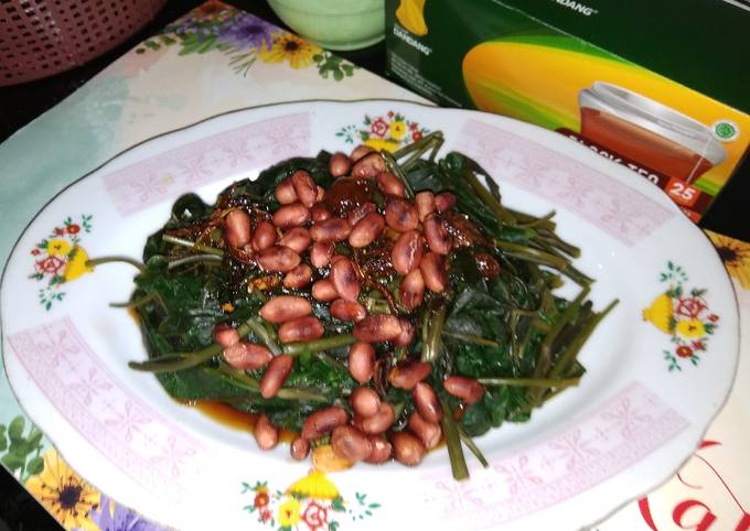 Resep Kangkung kacang sambal lotis, Bikin Ngiler