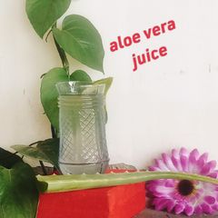 A picture of Homemade Aloe vera juice 😋.