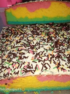 Foto resep 11. Rainbow cake 🌈🍰