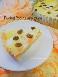 Foto resep Puding Roti Kelapa Muda