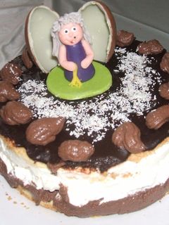 Tejszínes csokikrémes torta recept fotója