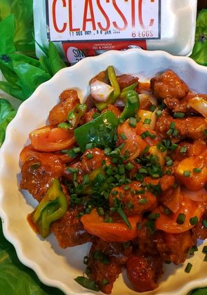 A picture of Chicken Manchurian.