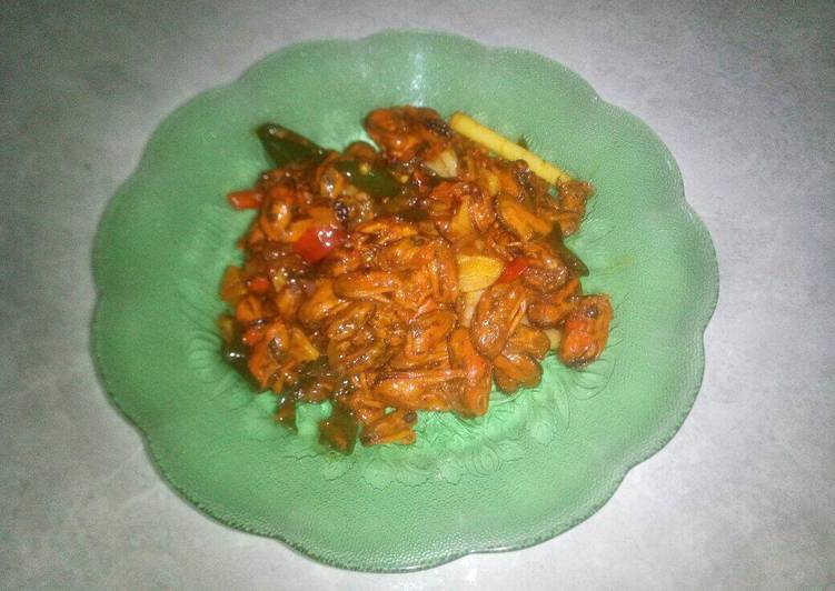 Tumis kerang saus tiram