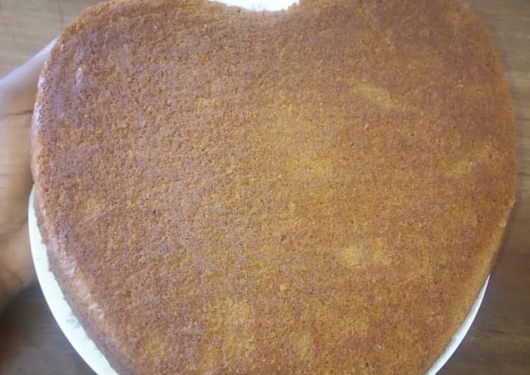 Recipe: Yummy Heart-shaped vanilla cake#localfoodcontest-mombasa