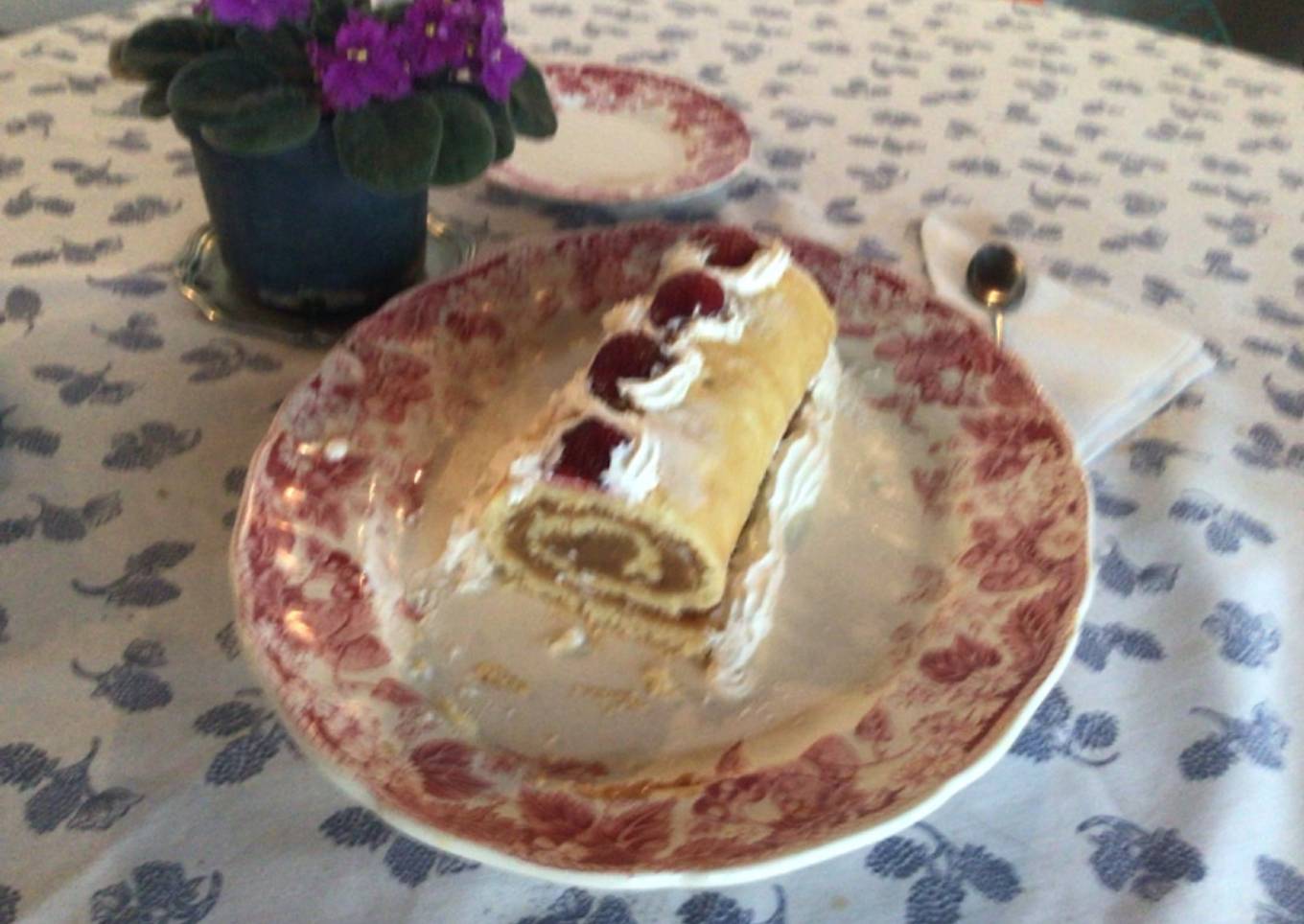 Brazo de gitano relleno de dulce de leche
