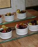 Higos con uvas y caramelo