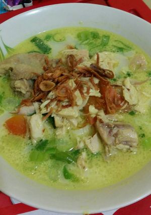 Foto resep Soto ayam kuah susu &santan