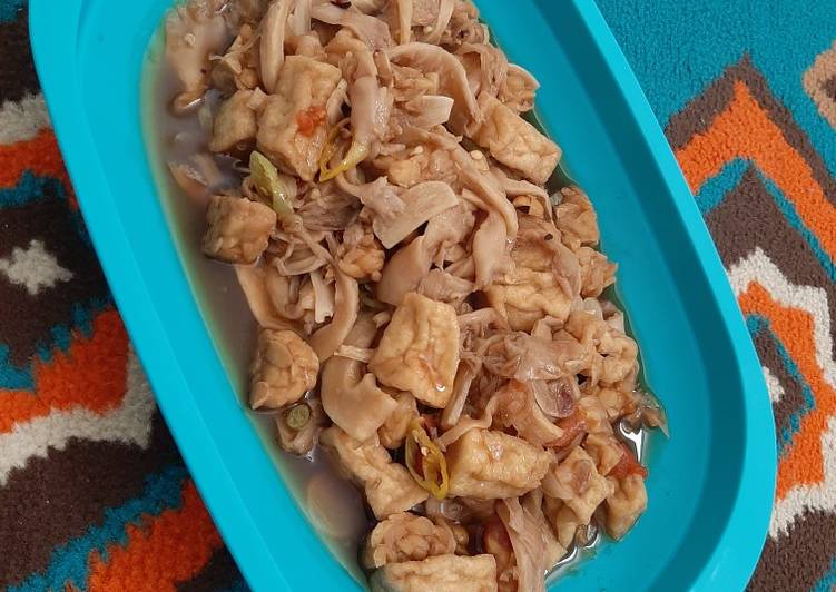 Tumis Jamur Tahu Tempe Lada Hitam