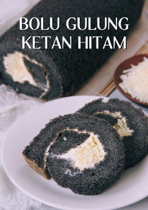 Foto resep Bolu Gulung Ketan Hitam