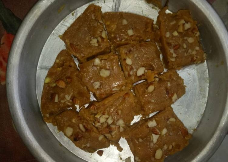 Recipe of Any-night-of-the-week Besan Burfi