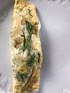 Una foto de Omelette de espinacas y queso de cabra