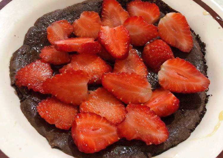 Panqueca de chocolate saudável