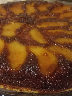 Una foto de Torta de manzana invertida