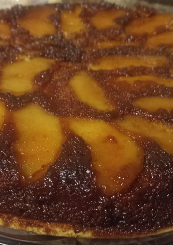 Una foto de Torta de manzana invertida