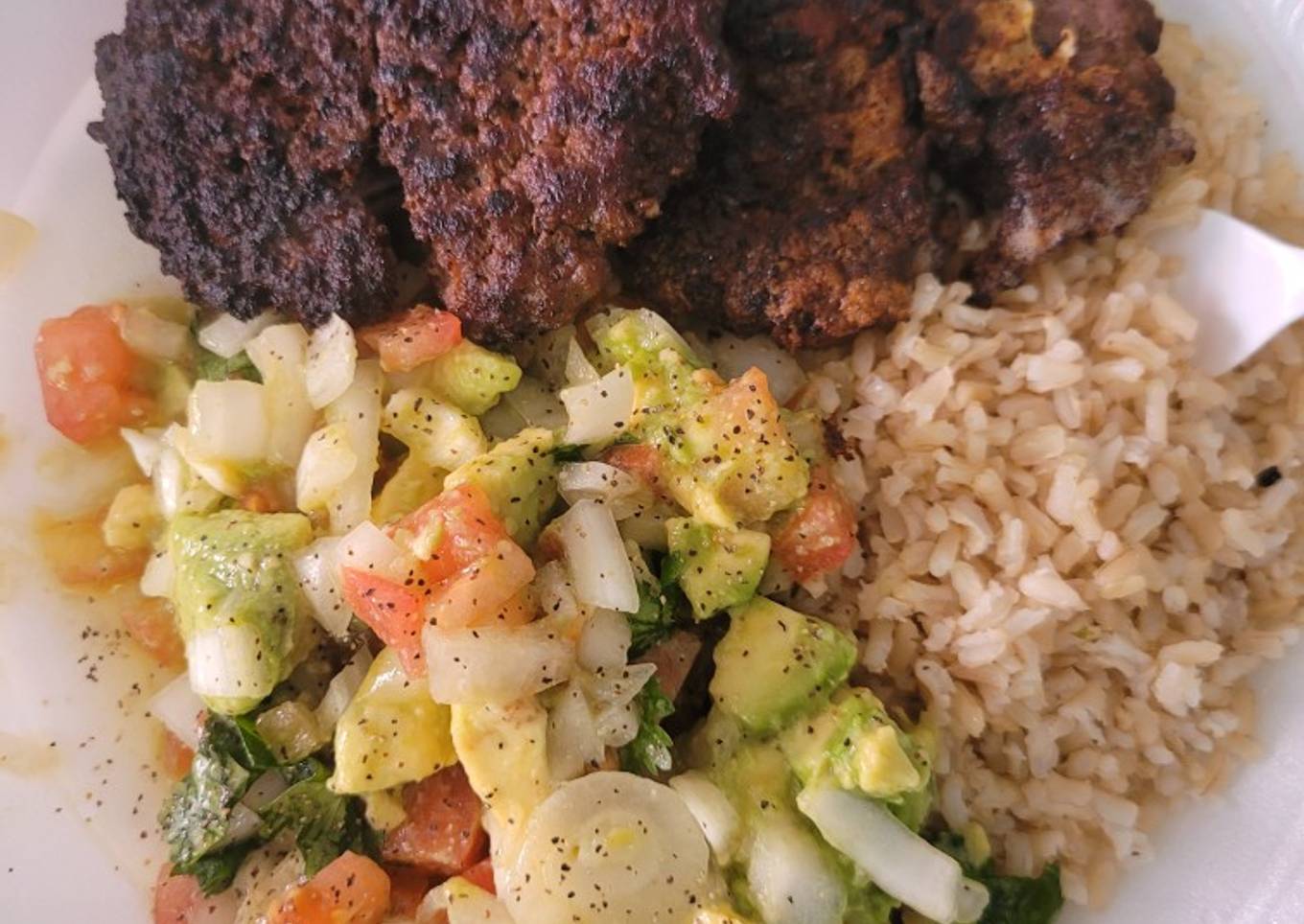 Tortitas de carne molida magra