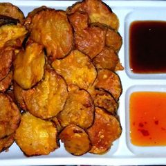 A picture of Sweet and sour eggplant crisps #CookpadRamadan.
