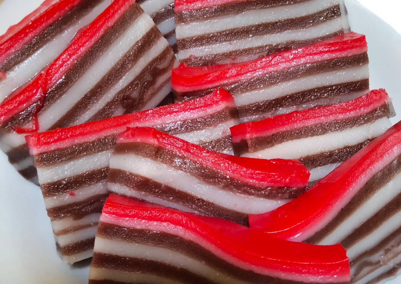 Kue Lapis Tepung Beras dan Kanji