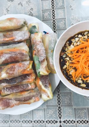 Hình của món Bò Bía.