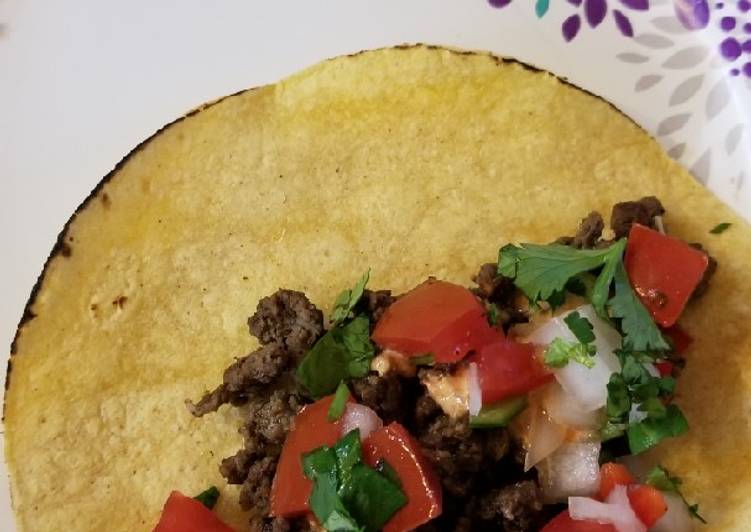 Ground Elk Tacos