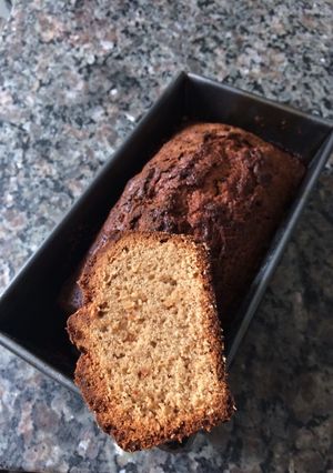 Una foto de Budín de mantecol y chocolate