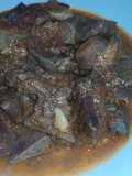 Gandinga al ajo y vino tinto