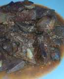 Gandinga al ajo y vino tinto