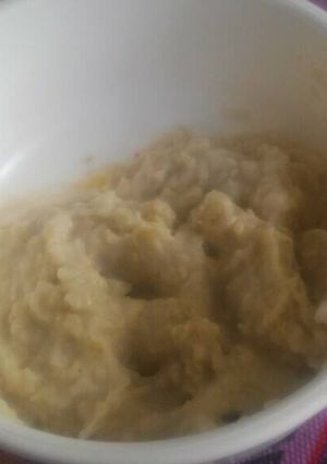 Foto resep MPASI 8 bulan oat udang kembang kol tahu