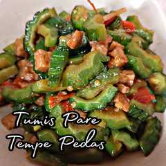 รูปของ Tumis pare tempe pedas