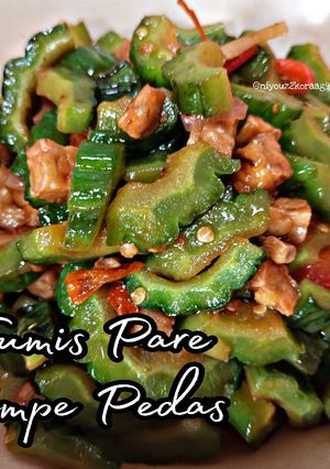 Foto resep Tumis pare tempe pedas