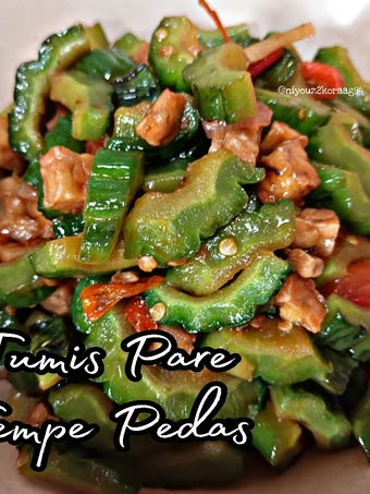 Langkah Gampang Menyiapkan Resep Tumis pare tempe pedas yang Menggugah Selera Anti Ribet, Menggugah Selera