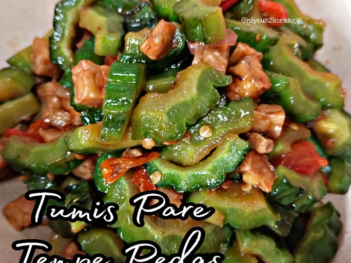 Langkah Gampang Menyiapkan Resep Tumis pare tempe pedas yang Menggugah Selera Anti Ribet, Menggugah Selera