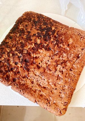 Una foto de Brownie de porotos colorados