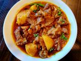Spicy Mutton Masala or Aloo Gosht