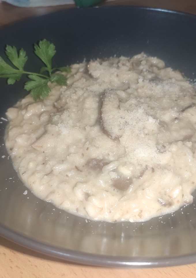 Una foto de Risotto de setas Shiitake