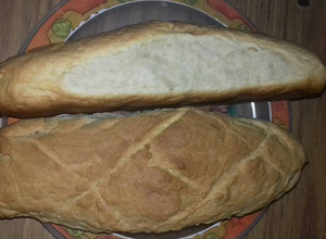 Una foto de Pan casero con grasa