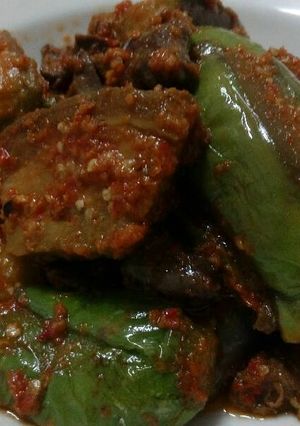 Foto resep Terong balado with jantung ayam