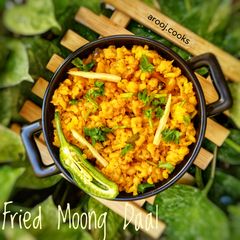 A picture of Fried Moong Daal.