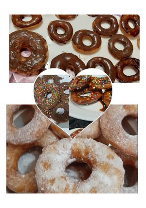 A picture of Homemade glazed donuts.