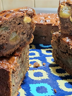 Una foto de Budín de melón húmedo de chocolate