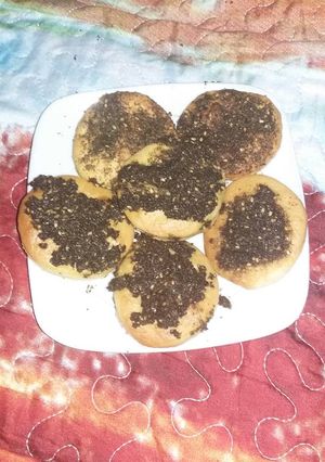 صورة لوصفة فطائر الزعتر